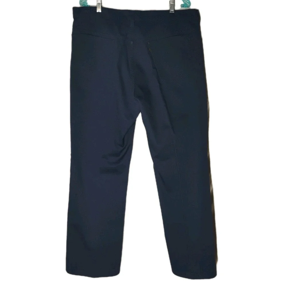 Vintage 1960s Levi's (39x29) Gold Label Star Prest‎ Blue Corduroy Pants Slacks